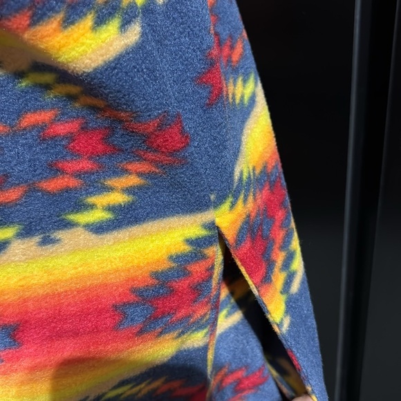 Departwest Aztec Print Fleece 1/4 zip pullover, hip pockets, high neck,so soft - Picture 7 of 10